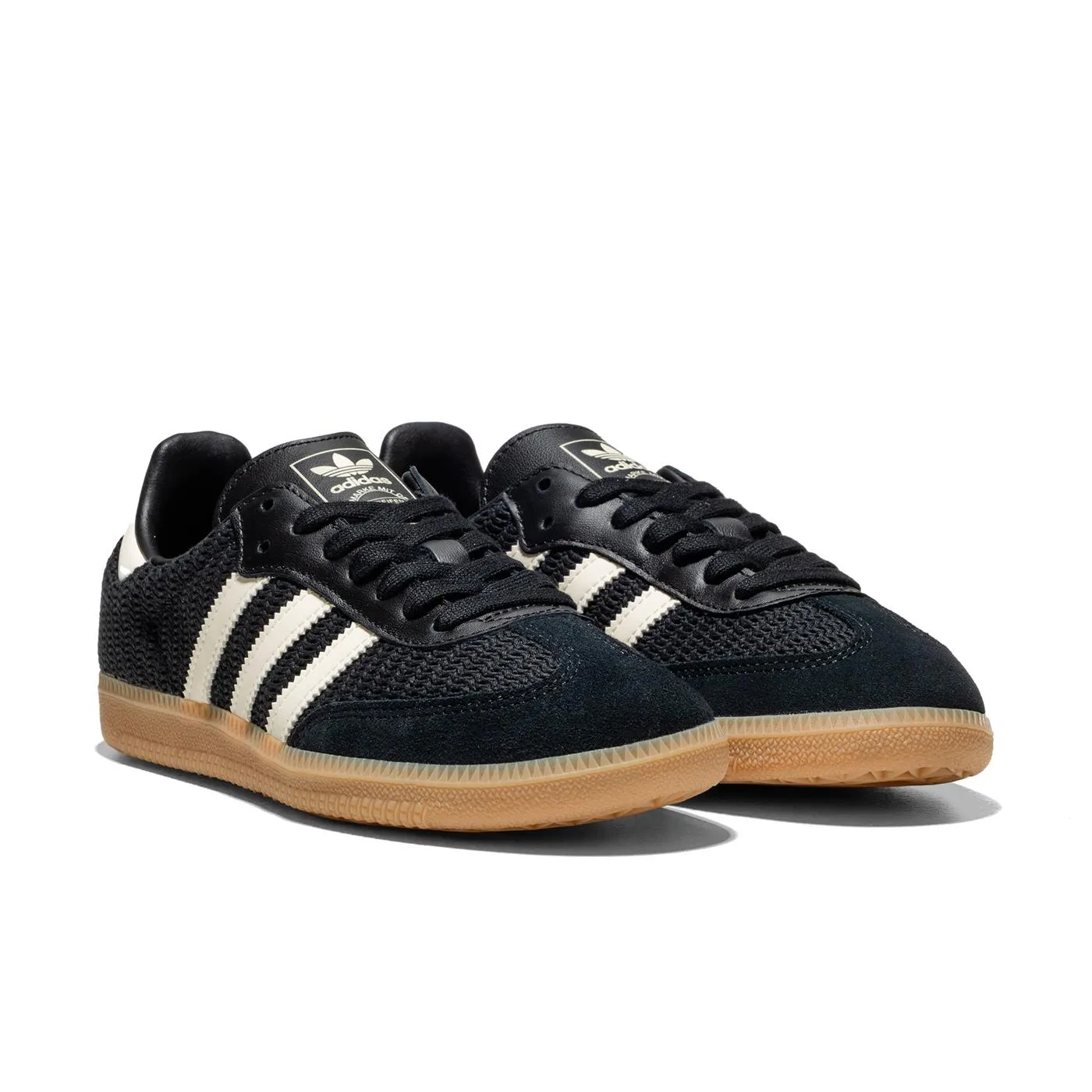 Adidas Originals Samba OG Core Black/Cream White/Magic Beige Wedge Sole Memory Foam Layer