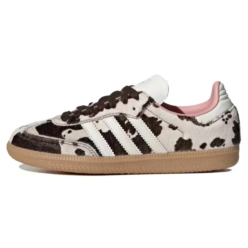 Slip On Style Peace Step Adidas Samba OG Cow Print