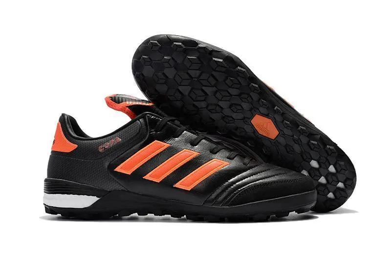 Adidas Copa Indoor Soccer Cleats Shoes Black Orange Fast Movement