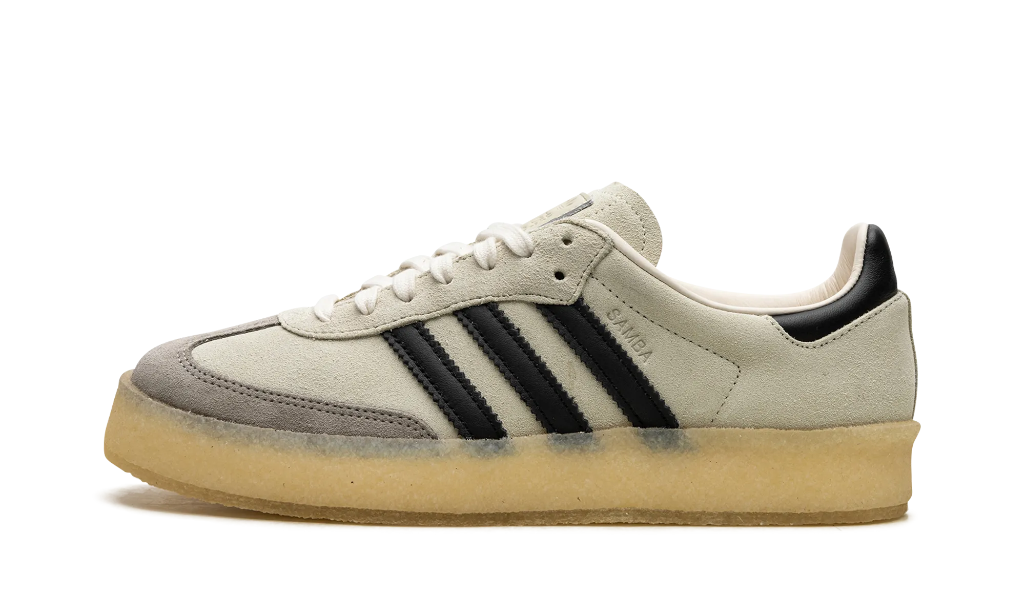Fashion Walk Chill Mood 8th Street Samba "Clarks - Kith - White / Black"