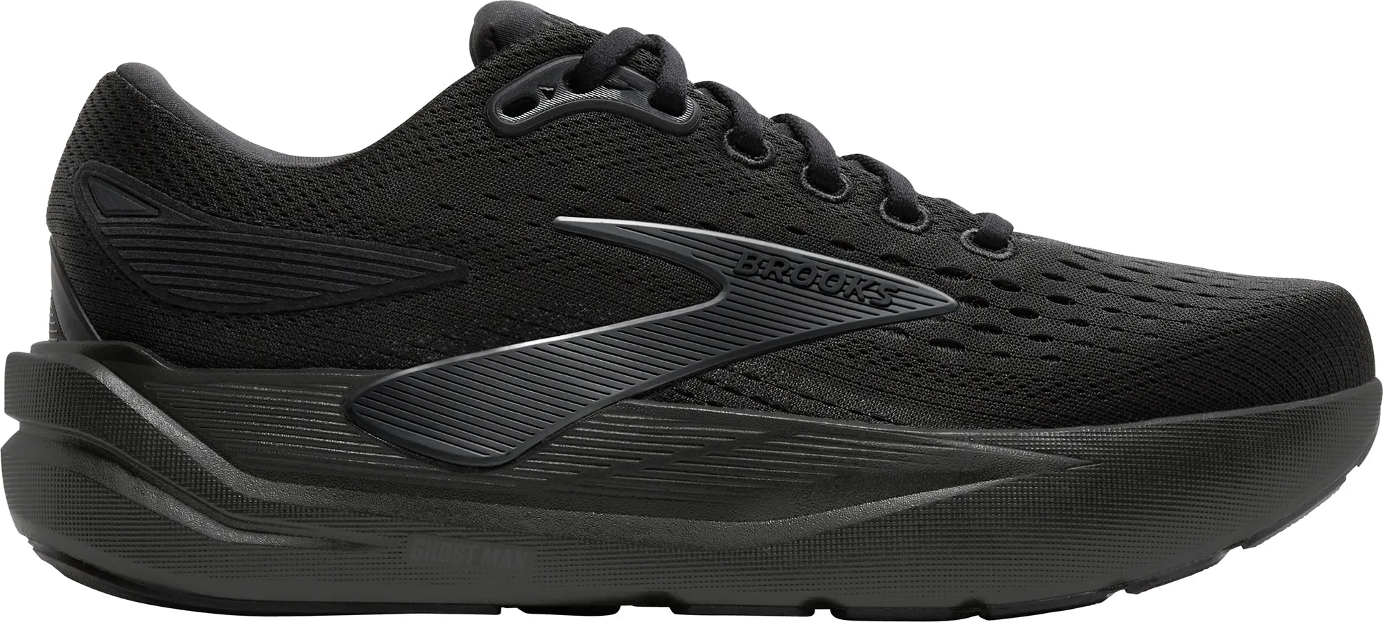 adjustable fit shoes Brooks Ghost Max 3 Mens Running Shoes - Black