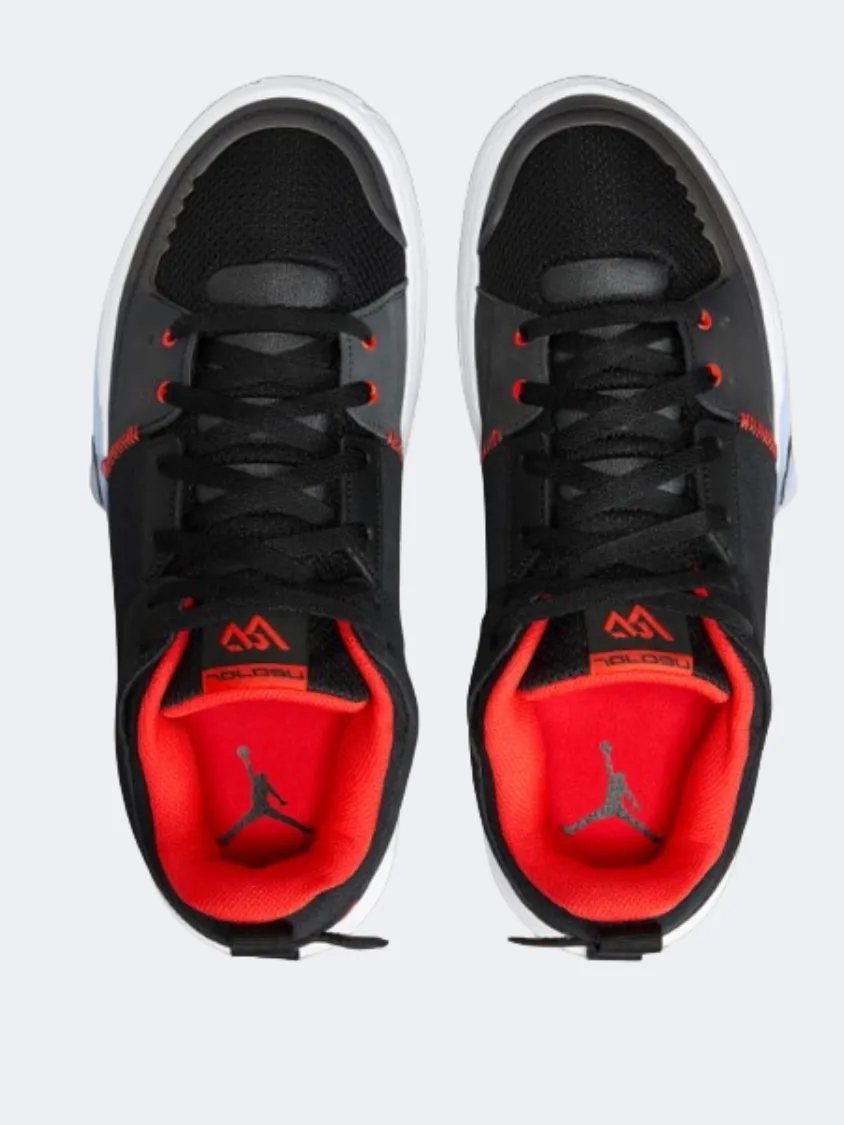 Torsional Stability Frame Eco Friendly Office Workers Nike Jordan One Take 5 Men Basketball Espadrilles Black/White/Red