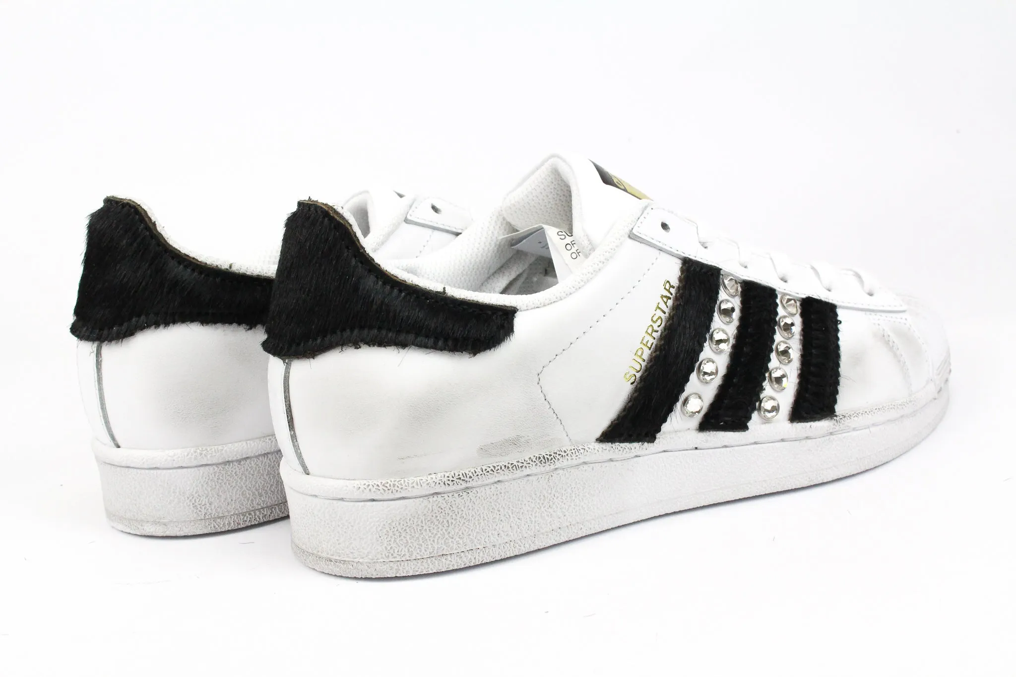 Style Choice Stylish Upper Adidas Superstar Cavallino Nero & Strass