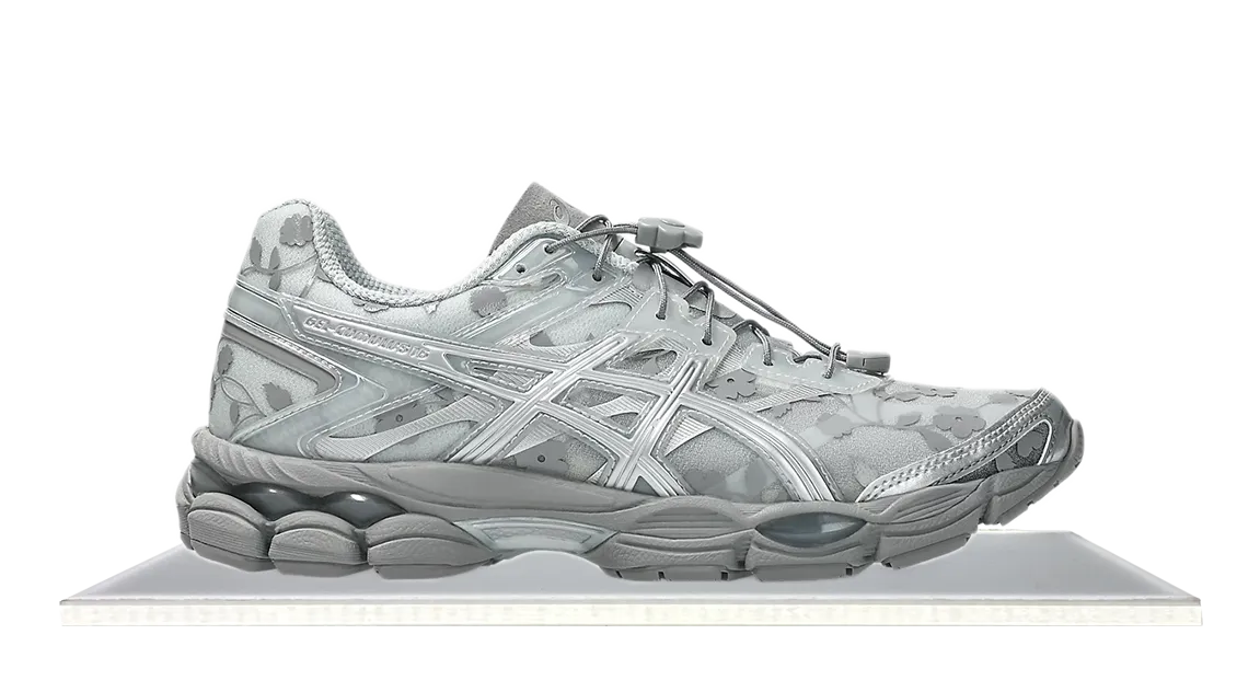 Traction pods PU midsole running shoes ASICS Gel-Cumulus 16 Cecilie Bahnsen Floral Pack Glacier Grey