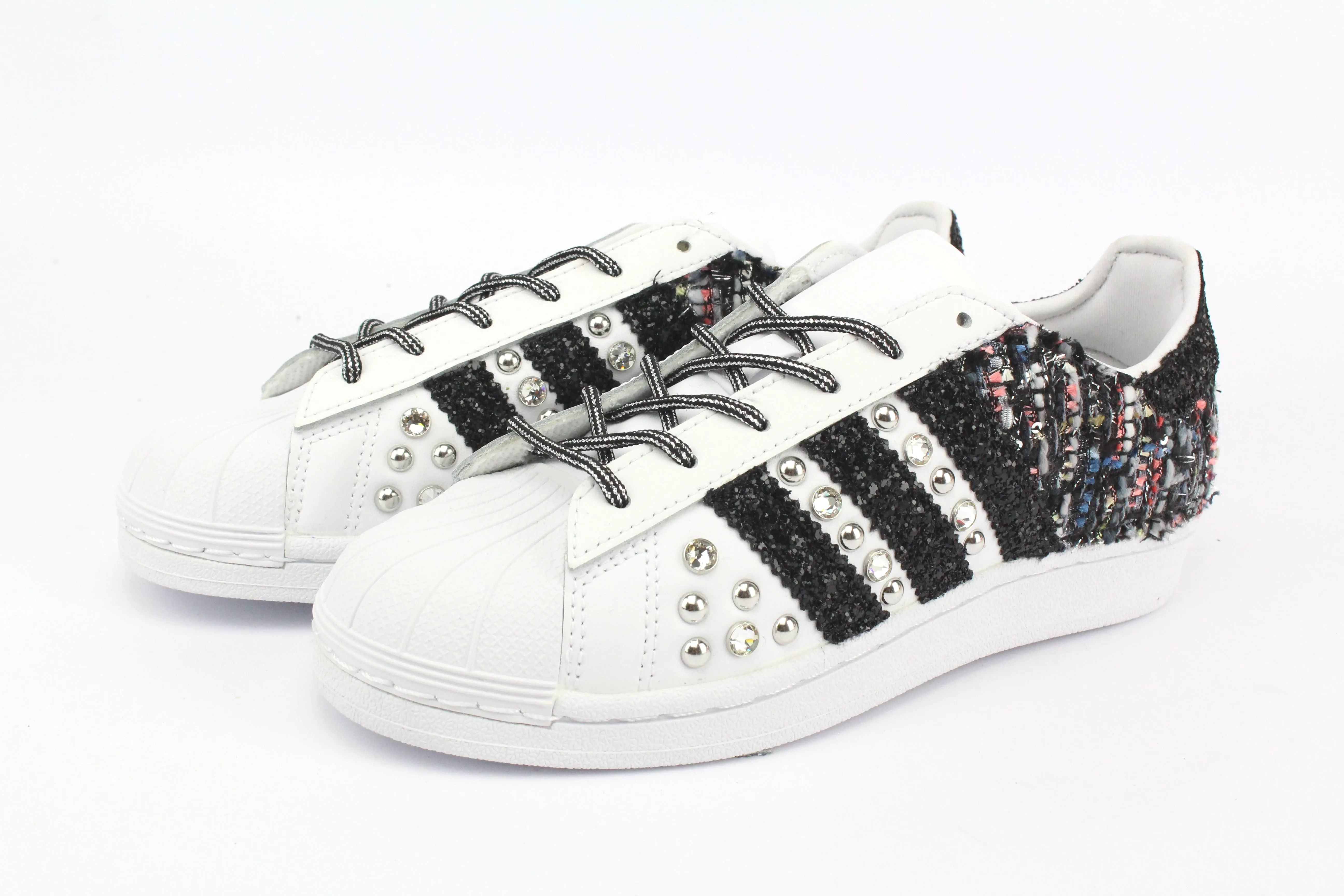Weekend Look Adidas Superstar Boucl?? Glitter & Strass