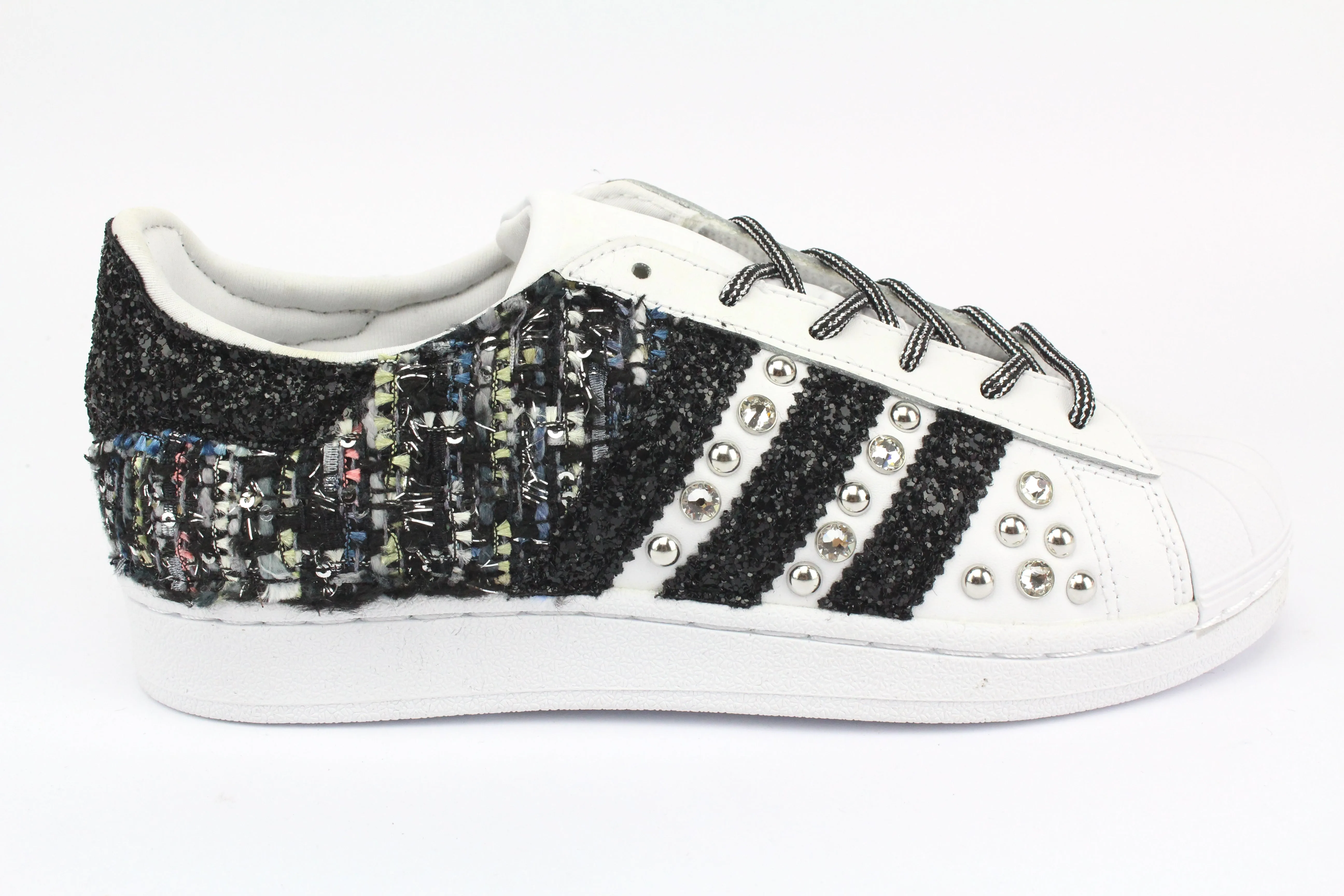 Smart Pair Adidas Superstar Boucl?? Glitter & Strass