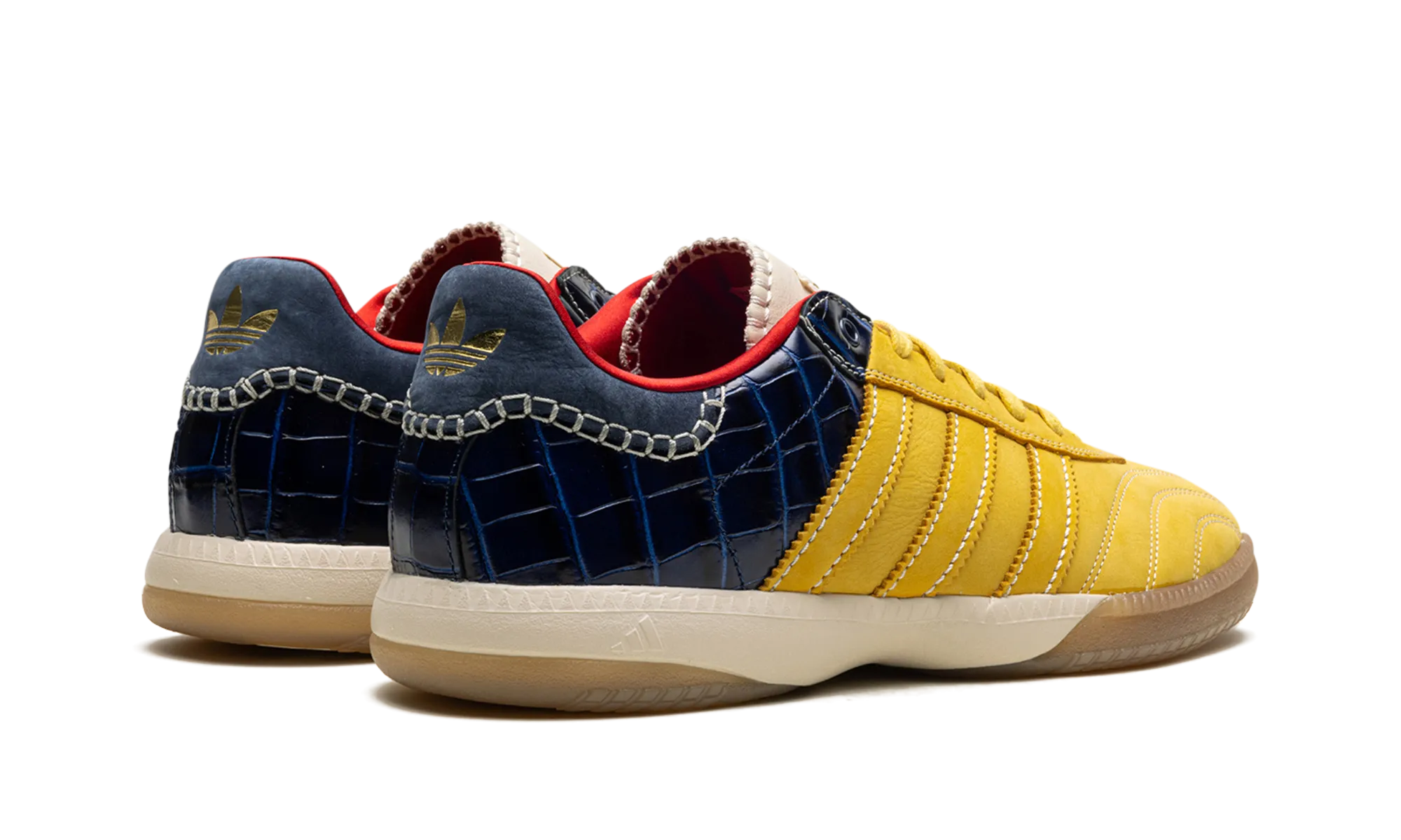 Easy Slip On Samba Millenium "Wales Bonner - Fade Gold / Navy Croc"