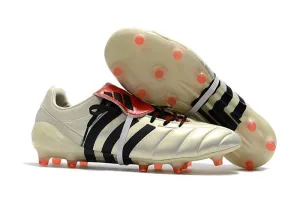 Natural motion Adidas Predator Mania Champagne FG Soccer Cleats Off White Black Red