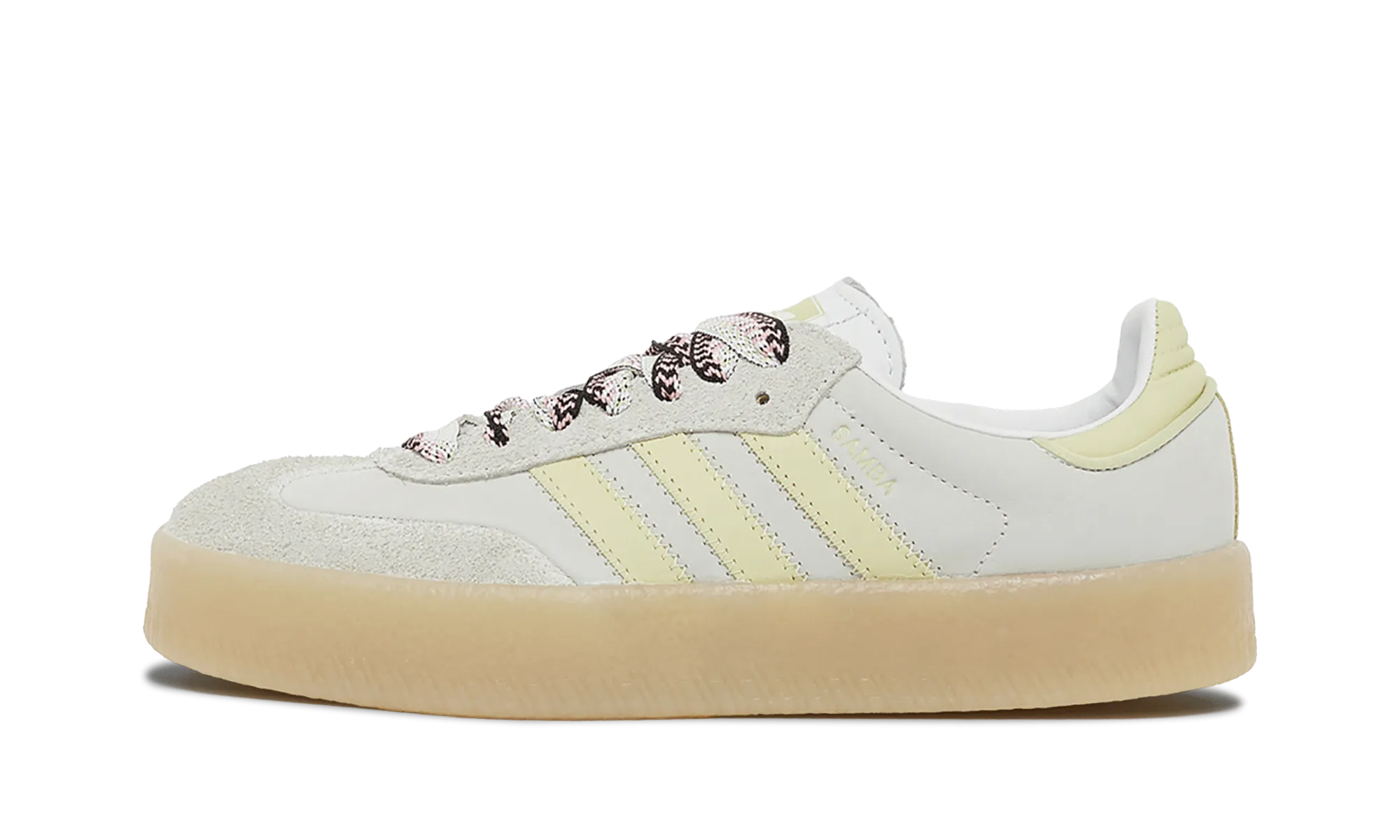 Stretch Step Quick Dry Textiles Sambae WMNS "White Grey Powder Yellow"