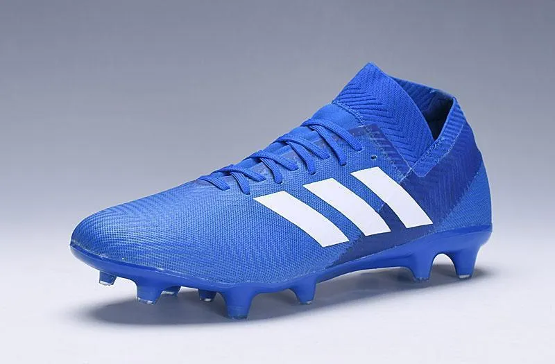 Stride Boost New Adidas Nemeziz Messi 18.1 FG Soccer Cleats Shoes Blue White