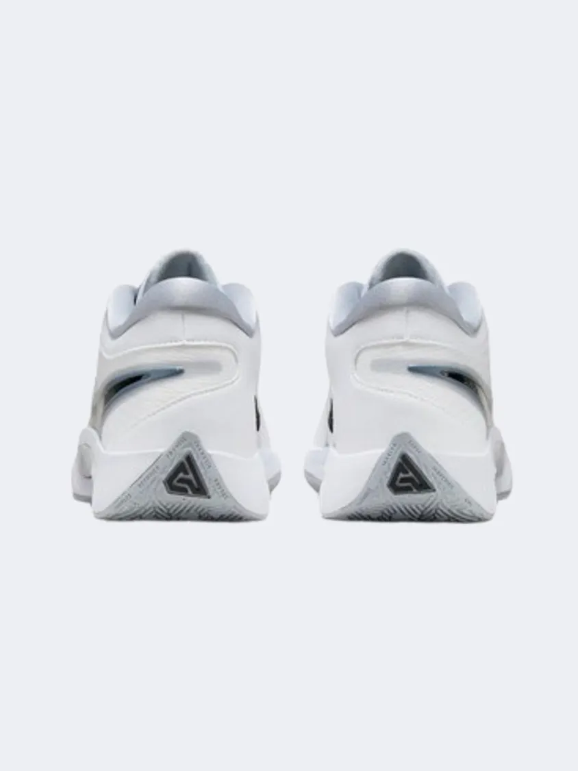 Road Long Nike Zoom Freak 6 Men Basketball Shoes White/Black/Grey