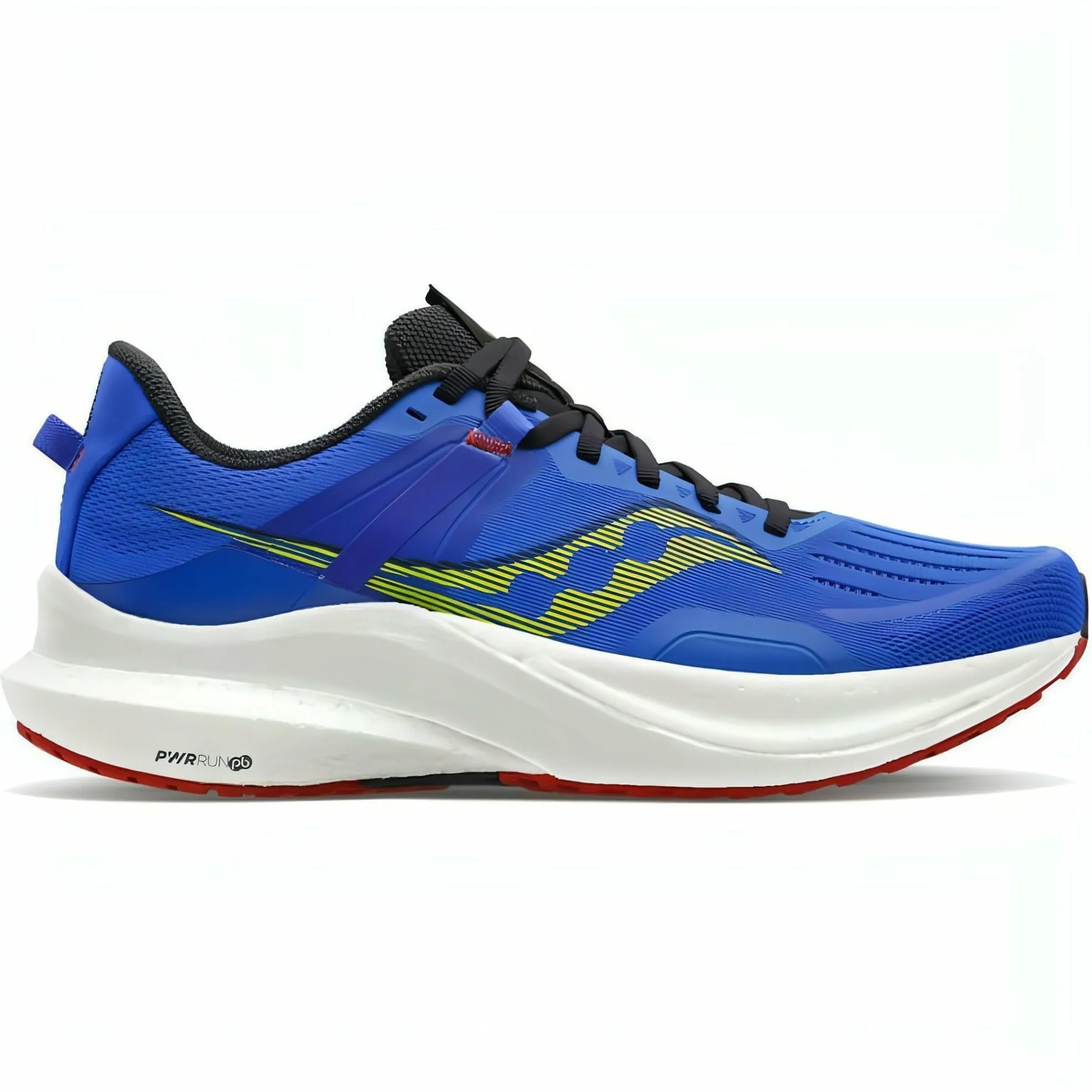 Saucony Tempus Mens Running Shoes - Blue Moisture Wicking Liner Light - weight sole