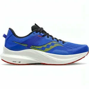 Saucony Tempus Mens Running Shoes - Blue Moisture Wicking Liner Light - weight sole