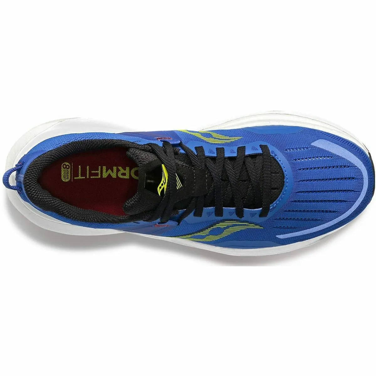 Saucony Tempus Mens Running Shoes - Blue lace - up Anti Odor Lining