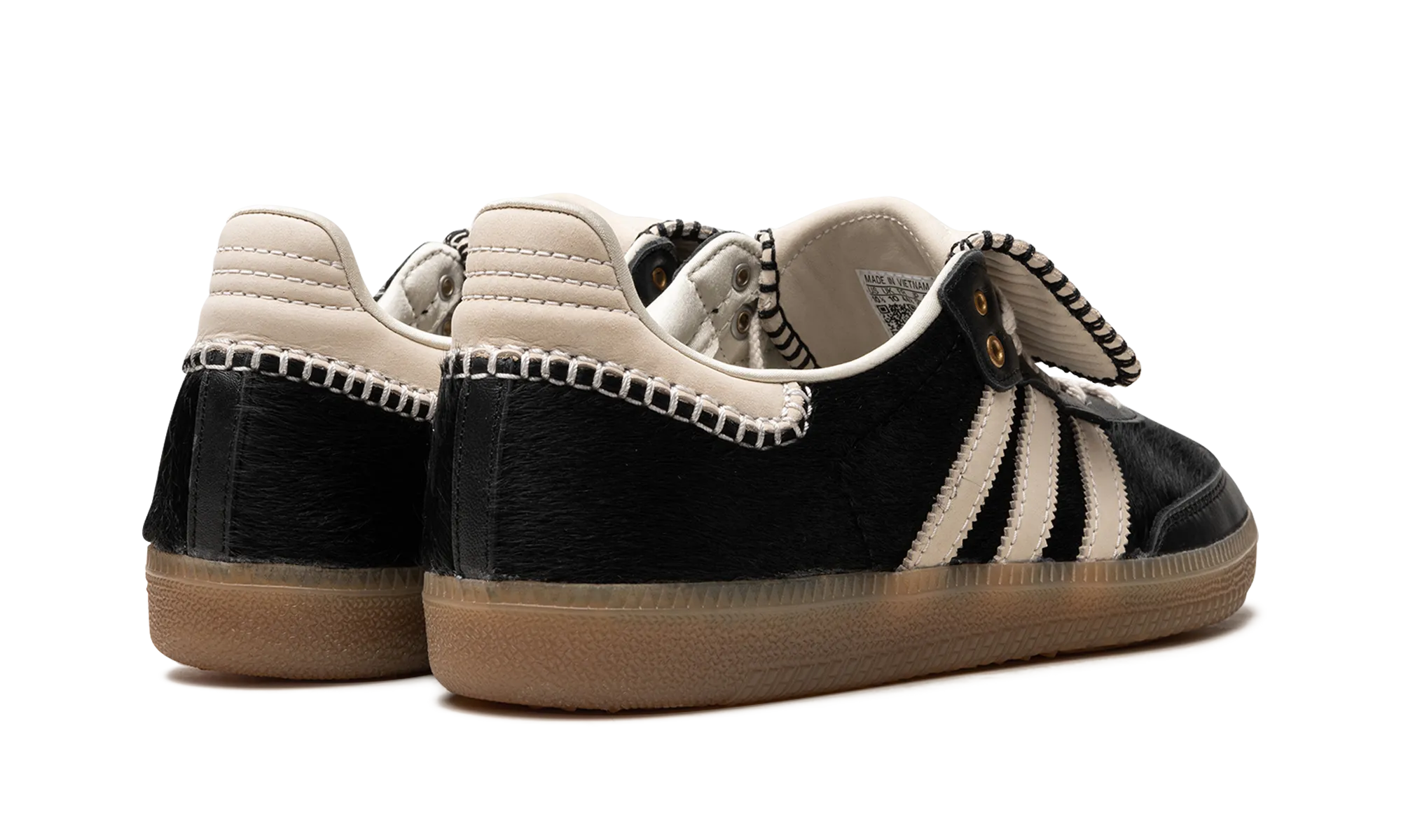 Samba "Wales Bonner - Black Pony Hair" simple details