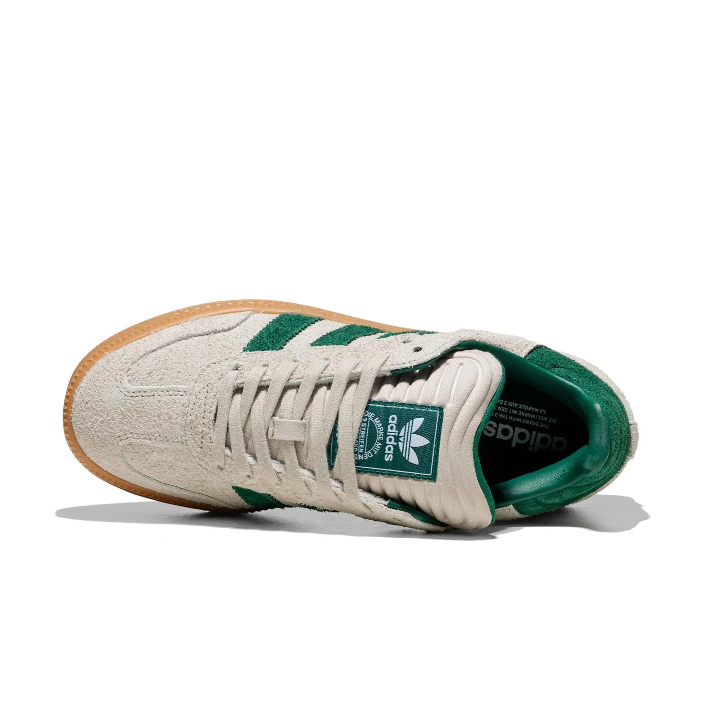 Adidas Originals Samba XLG Putty Grey/Collegiate Green Foam Wedge Platform