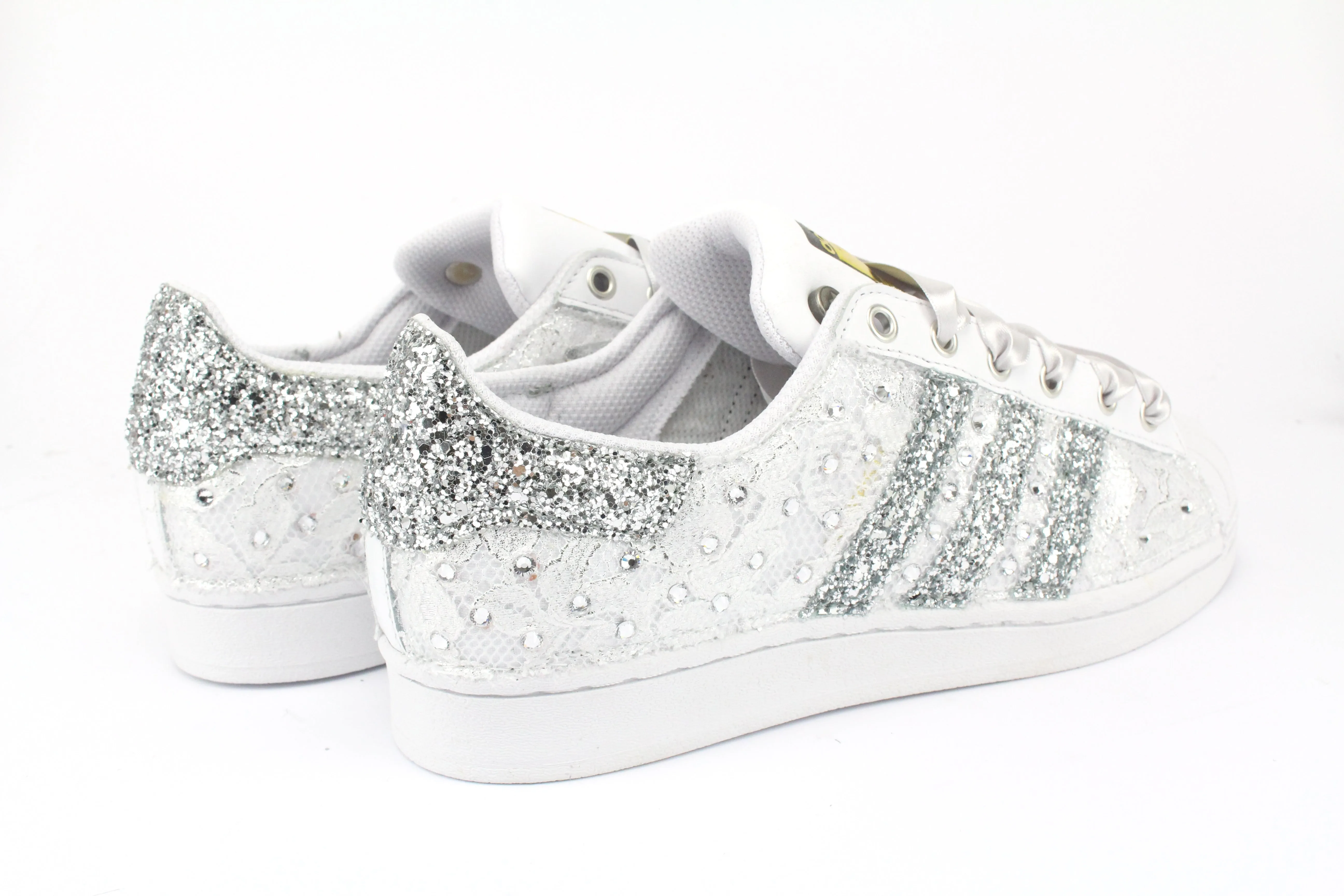 Adidas Superstar Pizzo Silver & Strass Termo clean look Moisture Wicking Layer