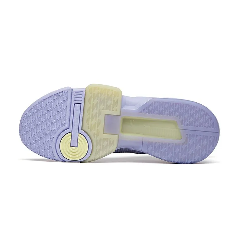 Anta Men's Shock The Game "Daringly" 2.0 Light Purple Arch   Support Thermoplastic Midfoot Shank