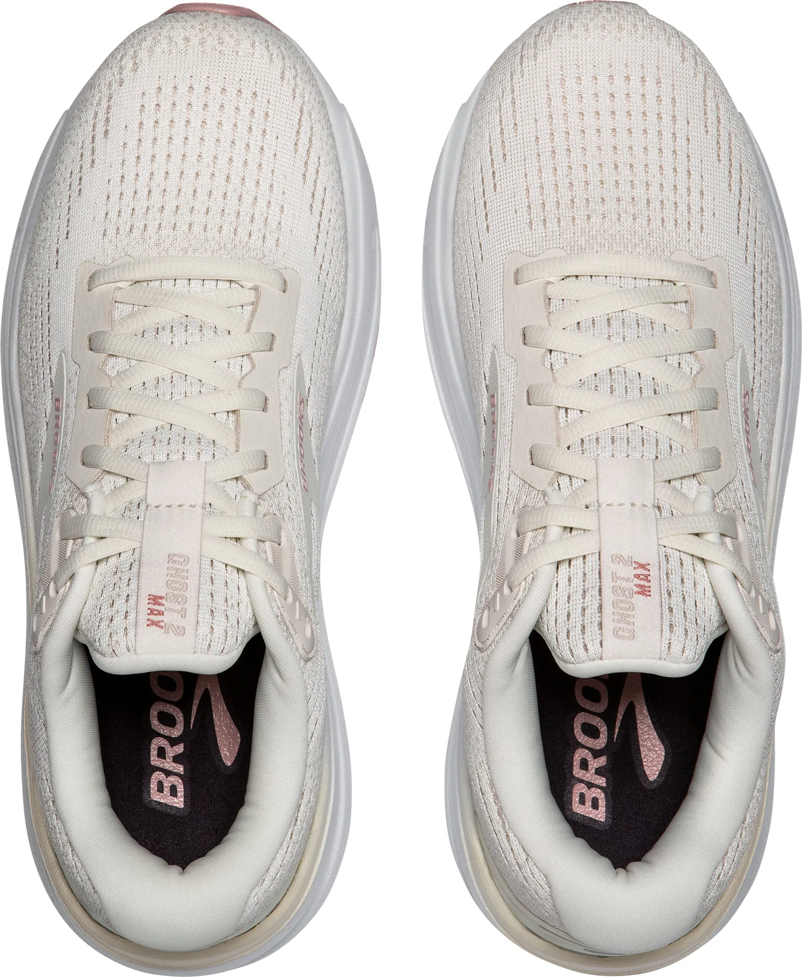 Brooks Ghost Max 2 Womens Running Shoes - Cream all - purpose shoes Advanced Technology
