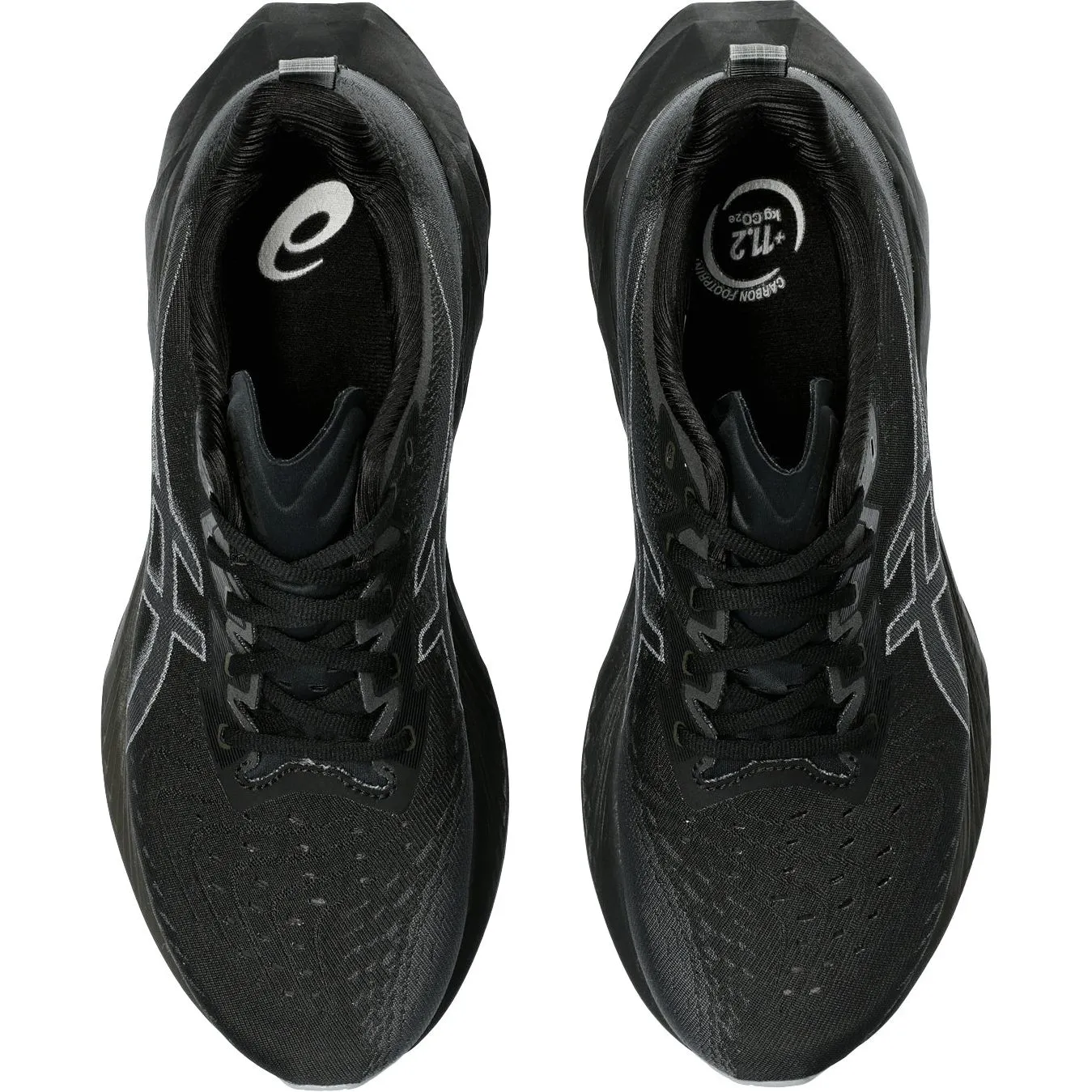 Asics NovaBlast 4 Mens Running Shoes - Black low - arch shoes