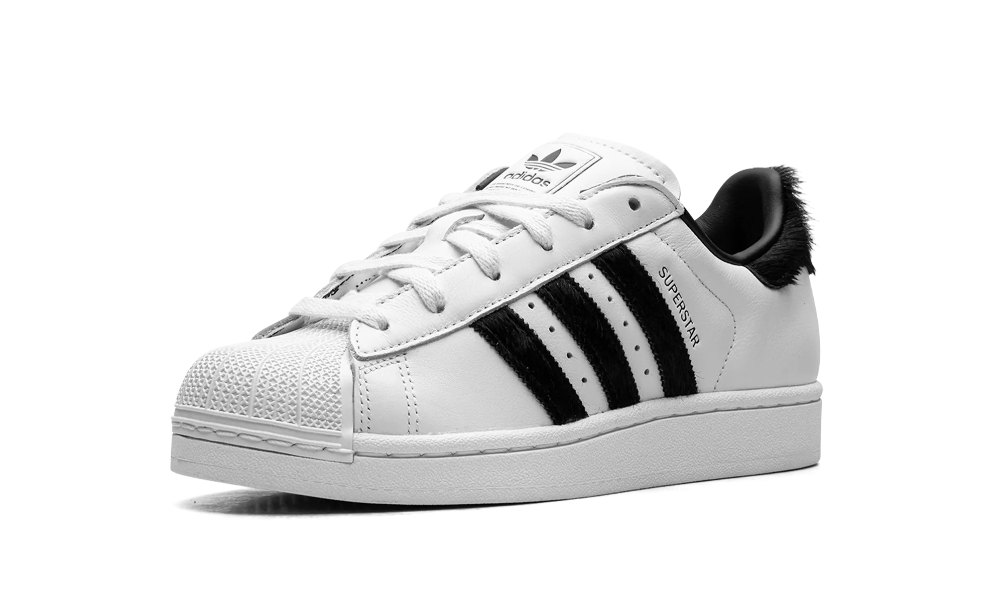 Superstar II WMNS "White Black Pony Hair" Neutral Color Quick Gear