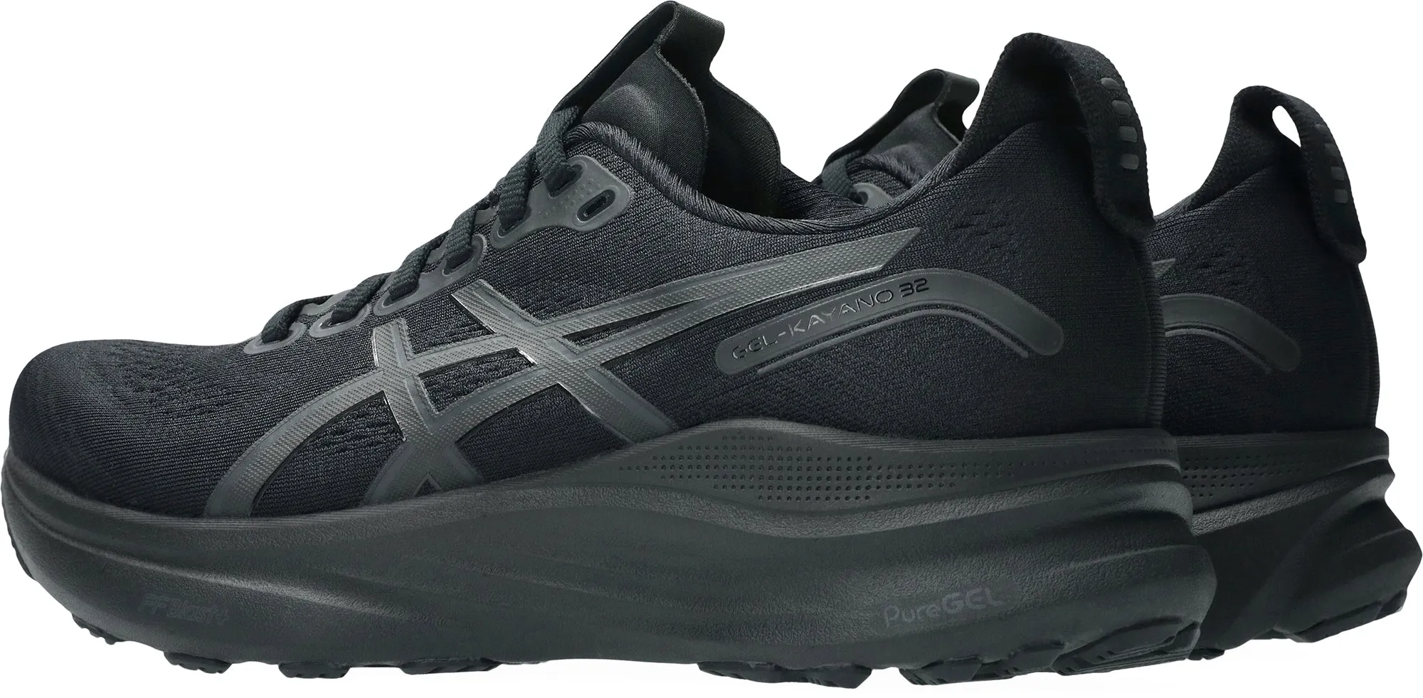 Enhanced Impact Protection Asics Gel Kayano 32 Womens Running Shoes - Black
