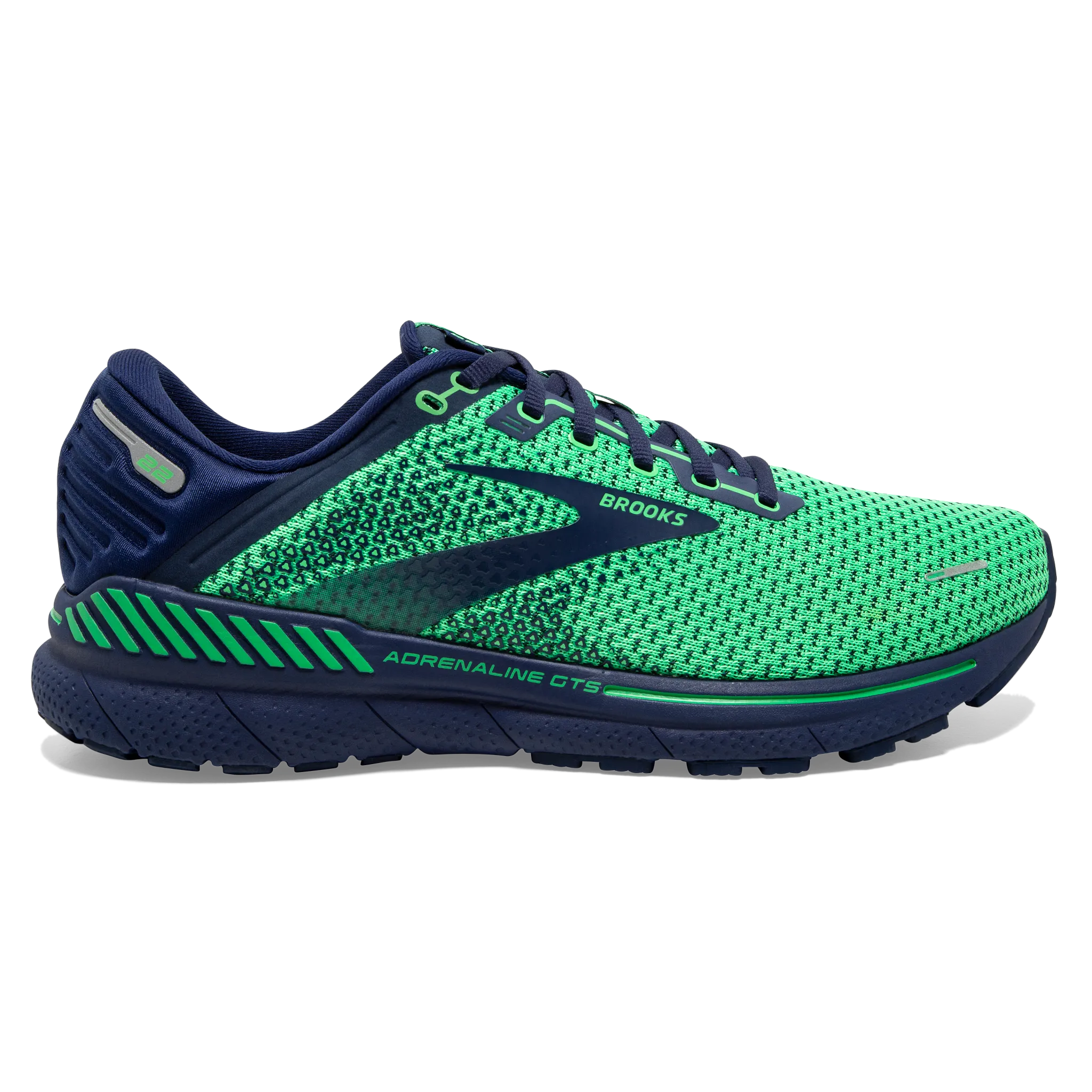 Men's Adrenaline GTS 22 running in a steel bridge area shoes