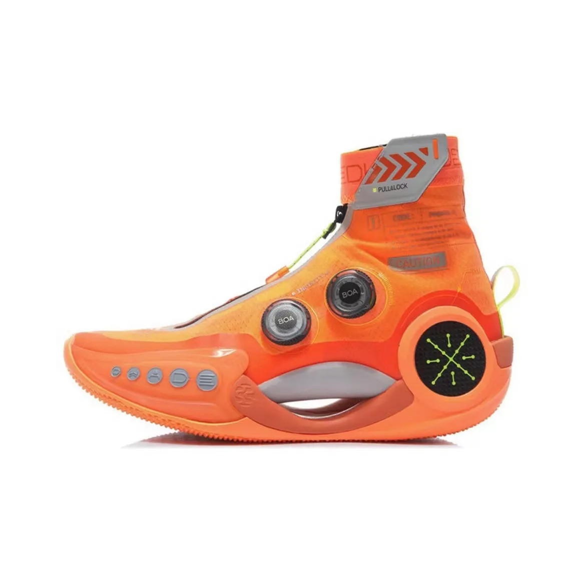 Leather Upper Comfort Step Li Ning Way Of Wade 9 Infinity High Basketball Shoes - Warning