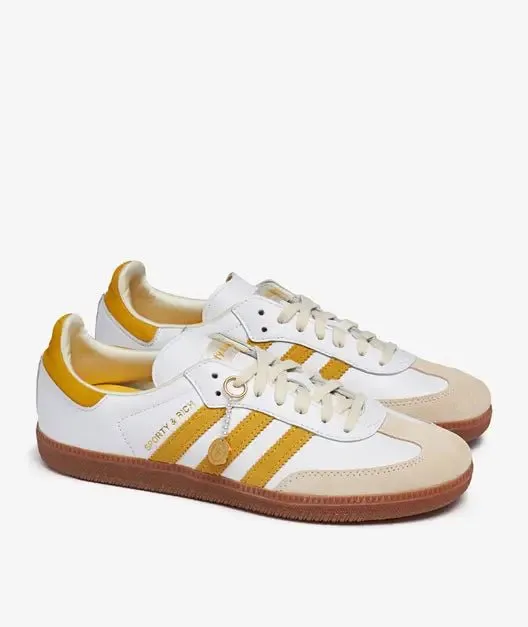 adidas Samba OG x Sporty & Rich 'White Bold Gold' Dynamic Grip Heel
