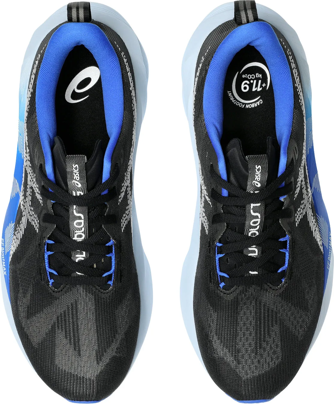 Asics NovaBlast 5 Mens Running Shoes - Black fast - paced suitable Heel Counter Stabilization