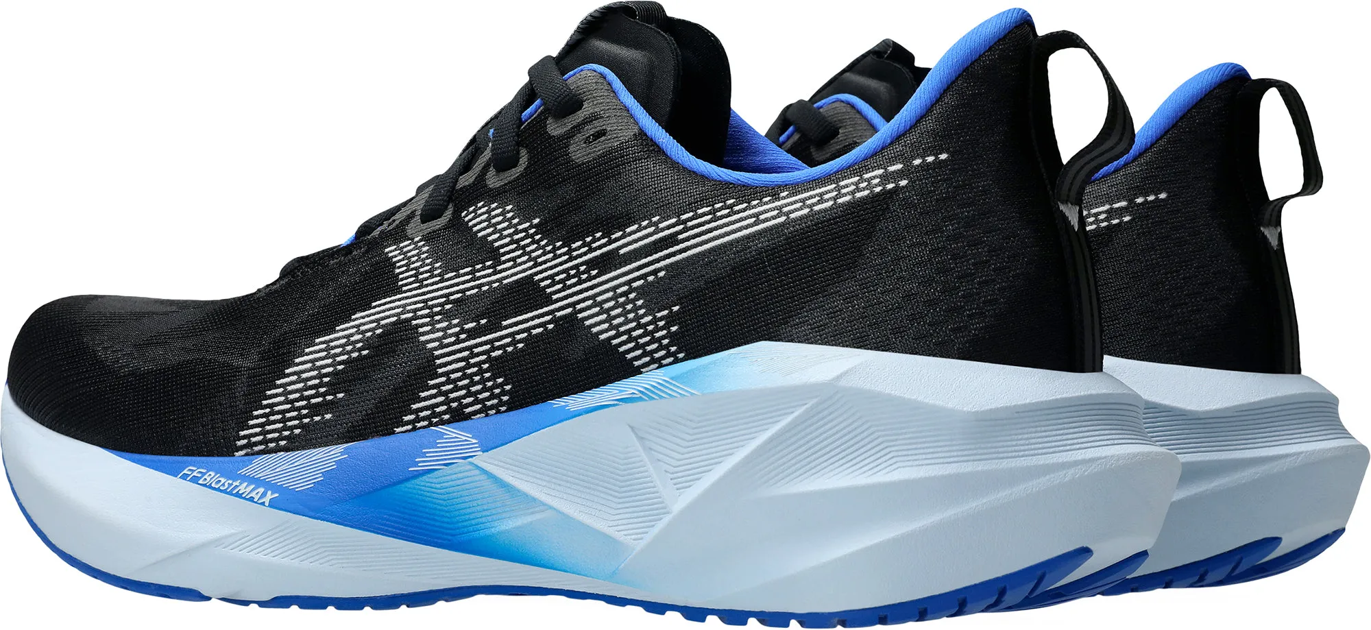 Asics NovaBlast 5 Mens Running Shoes - Black Cushioned Midsole Design Neutral pronation