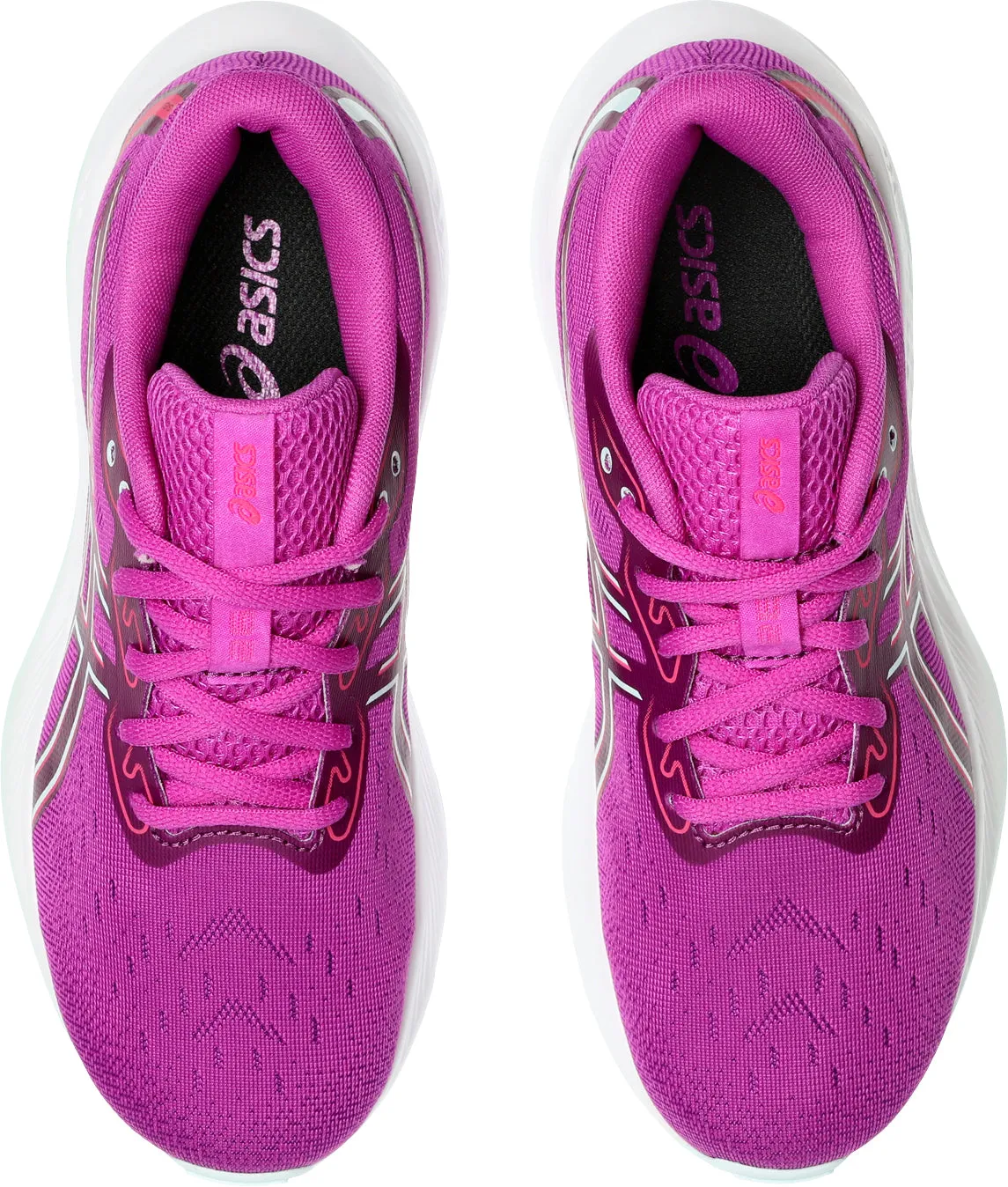 Asics Gel Cumulus 26 GS Junior Running Shoes - Pink Cushioned safe shoes