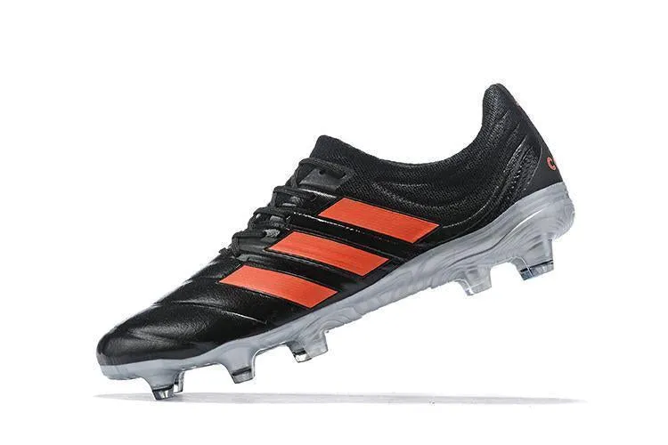 Speed Tap Elite Play Adidas Copa 19.1 FG Soccer Cleats Shoes Black Orange