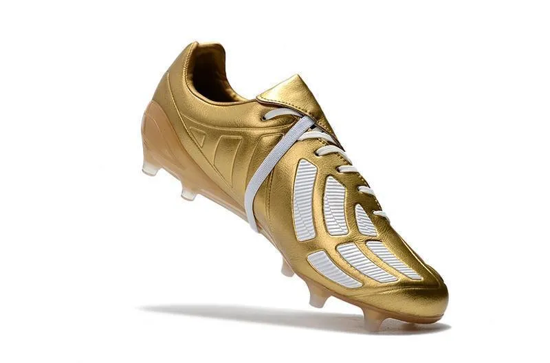 New Adidas Predator Mania Champagne FG Soccer Cleats Shoes Gold White Scoring Chance Smooth stride