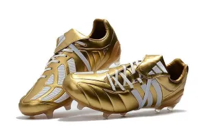 Sport Fit New Adidas Predator Mania Champagne FG Soccer Cleats Shoes Gold White