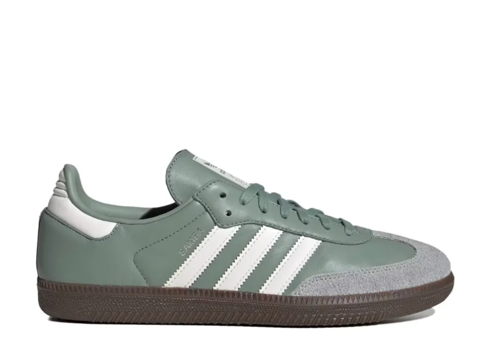 Any Occasion Universal Style Adidas Samba OG Silver Green Chalk White