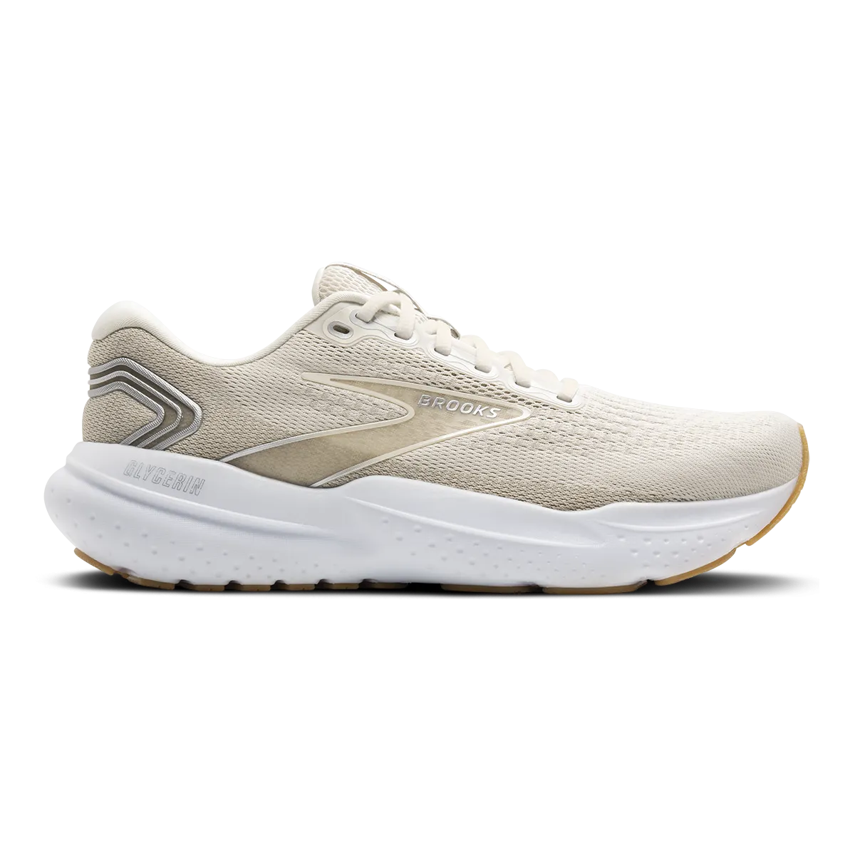 Brooks Glycerin 21 - Khaki - Silver - White High Rebound Midsole