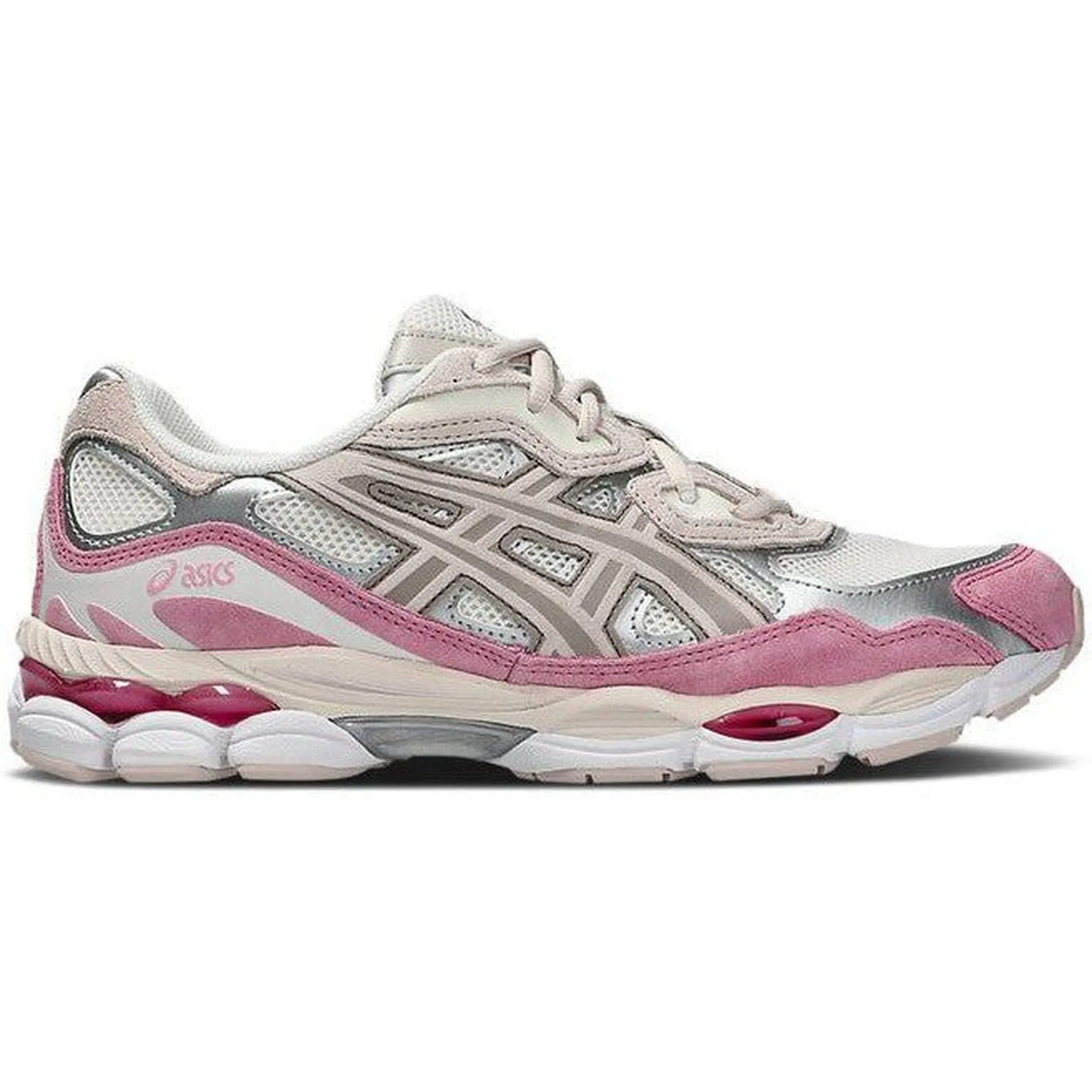herringbone outsole running shoes ASICS Gel-NYC Cream Mineral Beige Pink