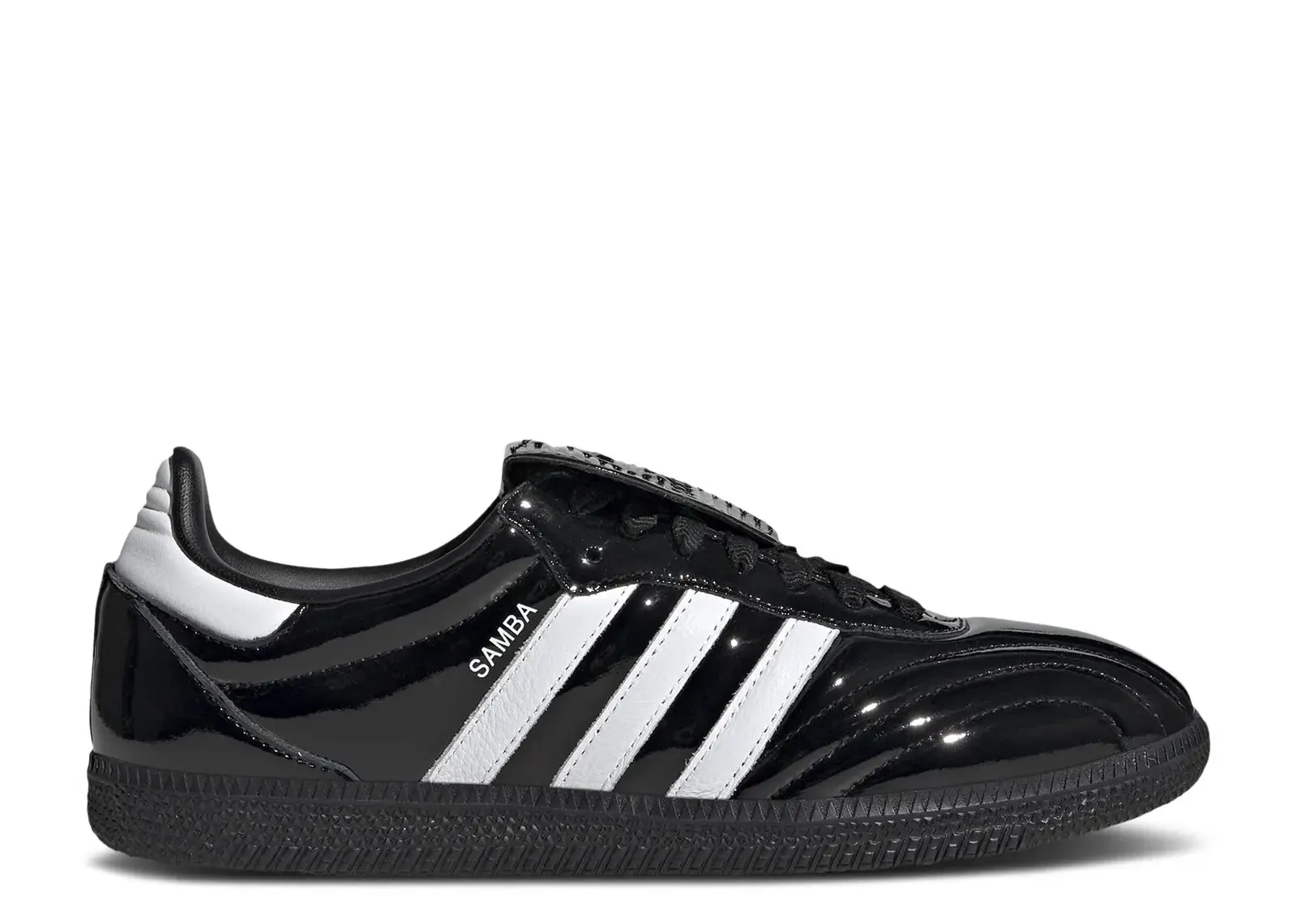 SlipResistant Adidas Samba LT Core Black Patent Leather