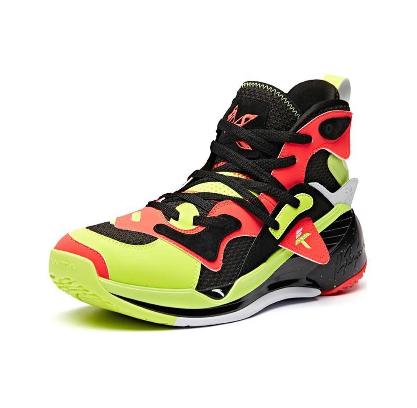 Anta Men's Klay Thompson Kt4 Disruptiv - Green/Black/Red Compressive Response