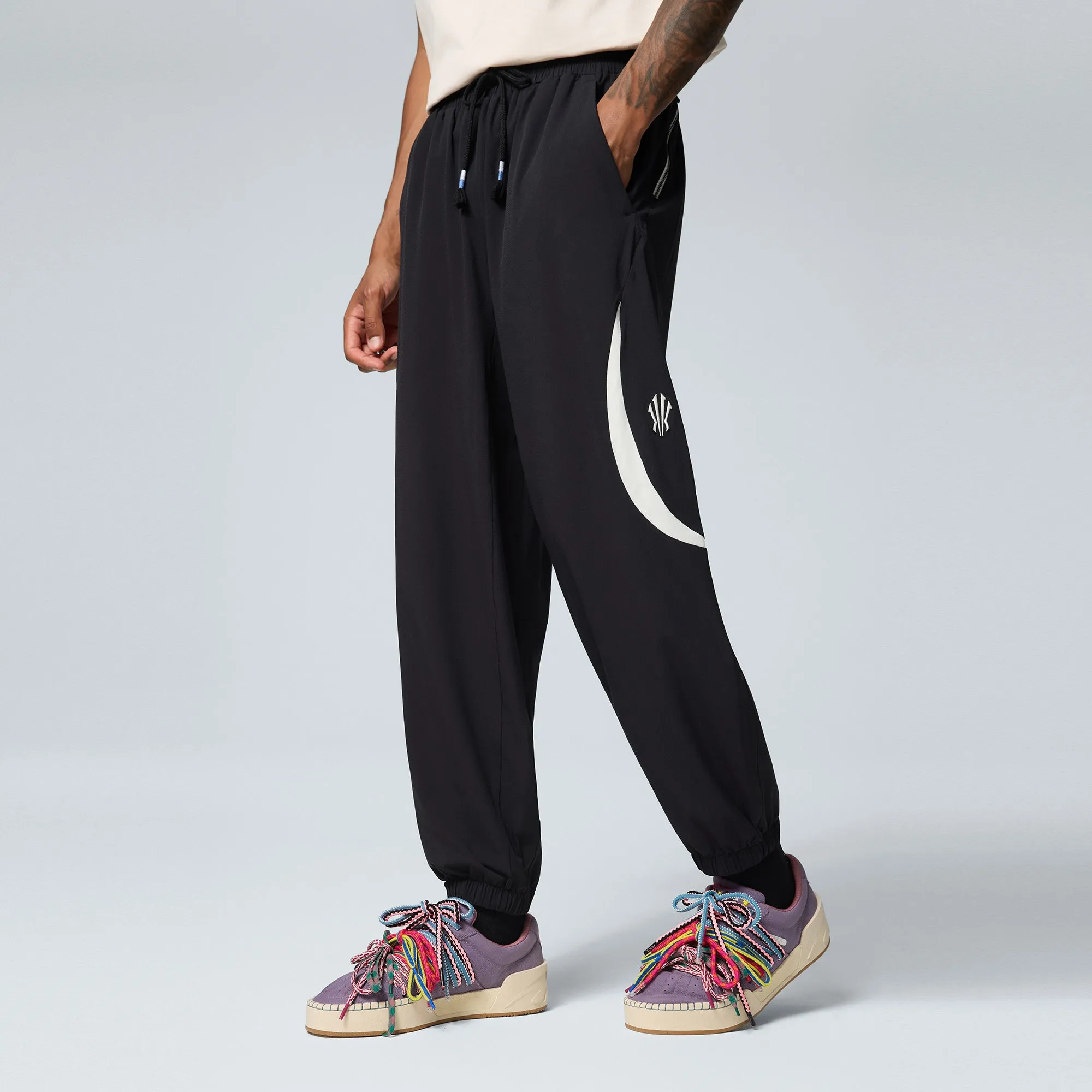 Pressure Distribution running footgear ANTA KAI Woven Sweatpants Shock Dispersing Platform
