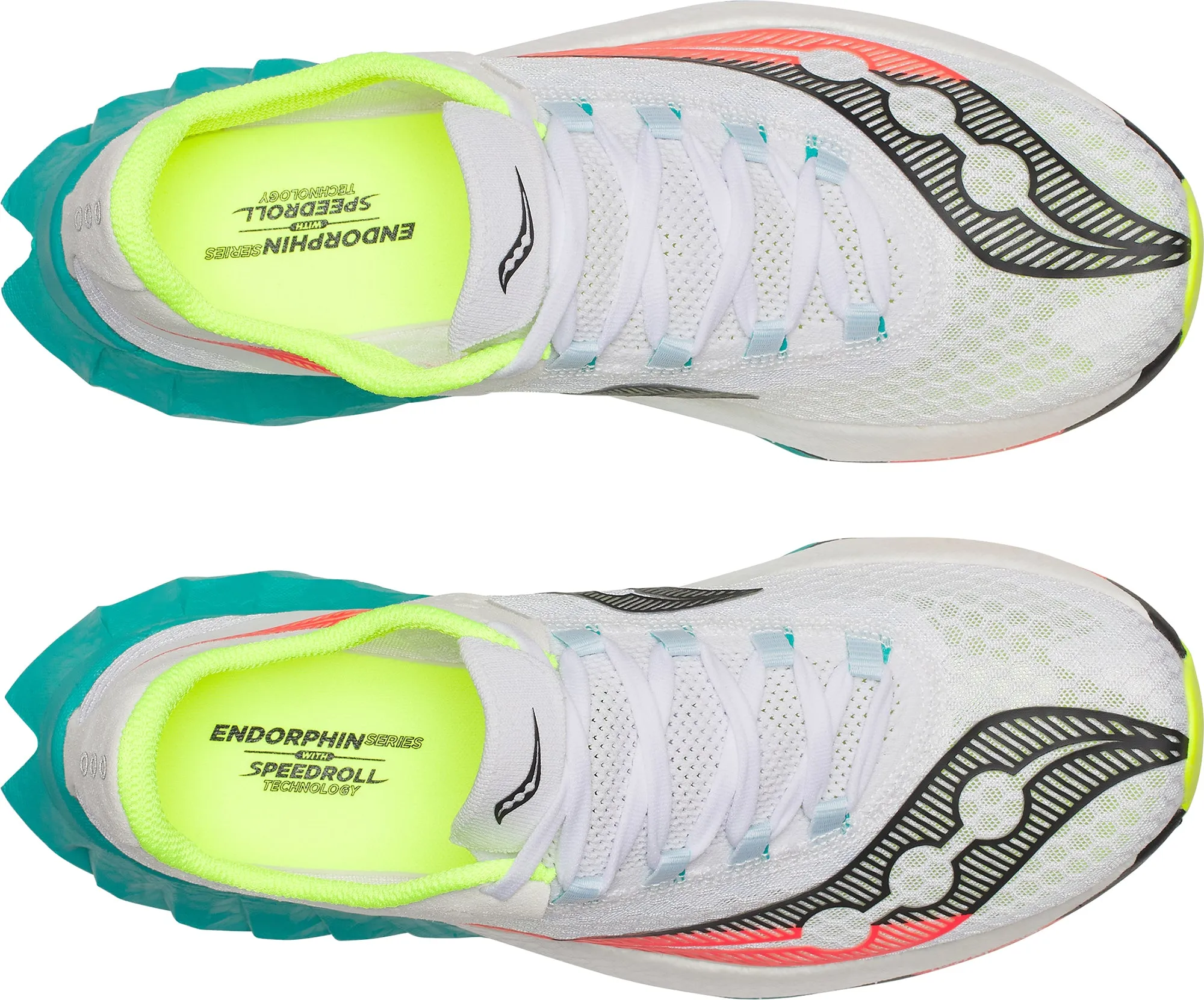Saucony Endorphin Pro 4 Mens Running Shoes - White multi - density midsole shoes Performance Cushioning