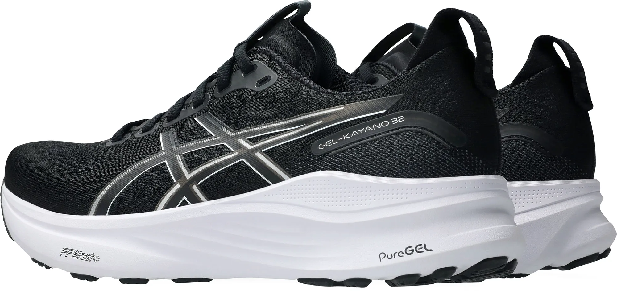 Asics Gel Kayano 32 WIDE FIT (2E) Mens Running Shoes - Black matte running option Training Use