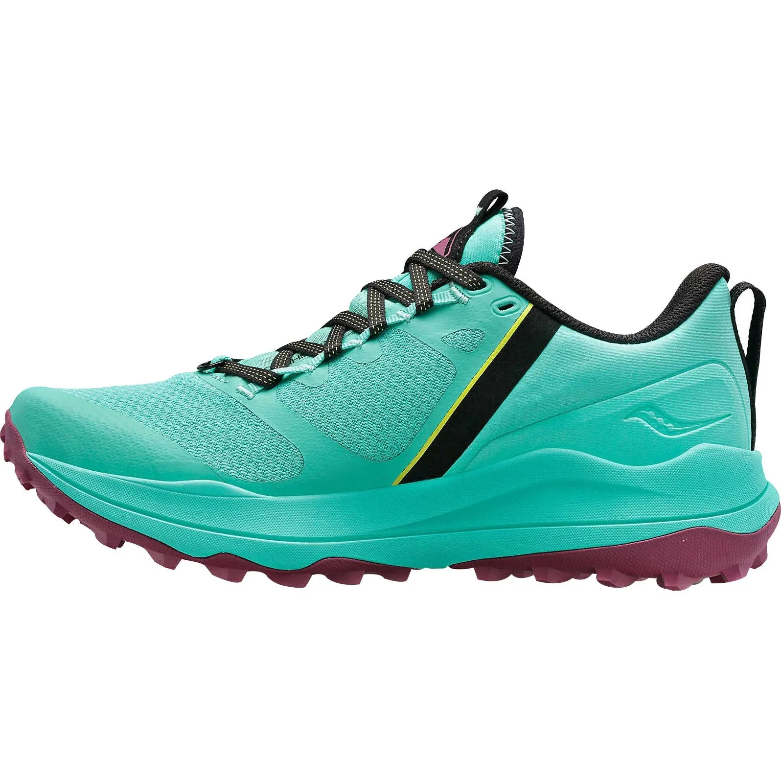 Shock Dissipation Saucony Xodus Ultra Womens Trail Running Shoes - Green