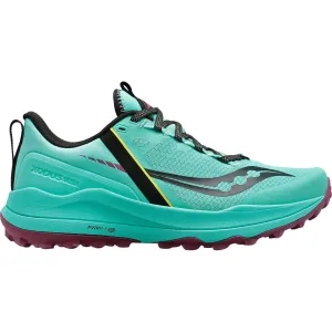 Minimalist Midsole Nubuck Saucony Xodus Ultra Womens Trail Running Shoes - Green