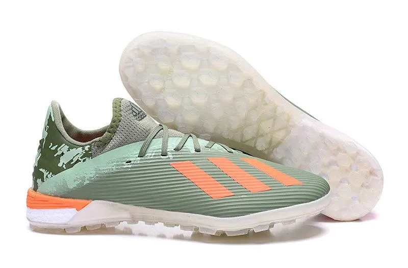 Adidas X 19.1 Encryption MD adidas X 19.1 TF Soccers Cleats Shoes White Green Side Lock