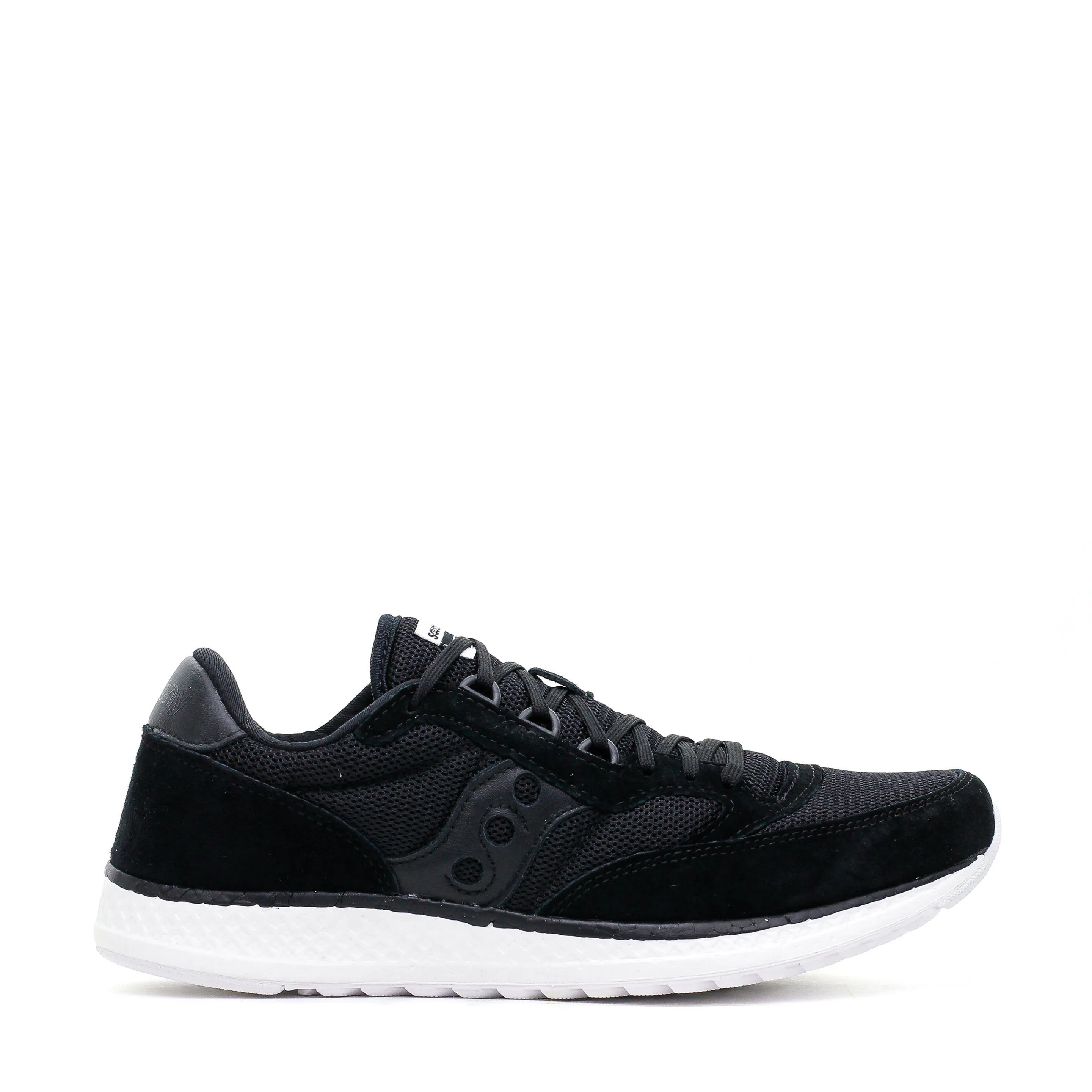 SAUCONY ORIGINALS FREEDOM RUNNER BLACK WHITE S40013-1 Ankle hug