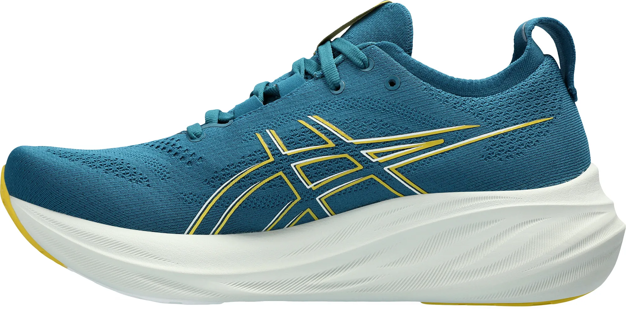 Asics Gel Nimbus 26 Mens Running Shoes - Green Tensile Knit Upper toe box shoes