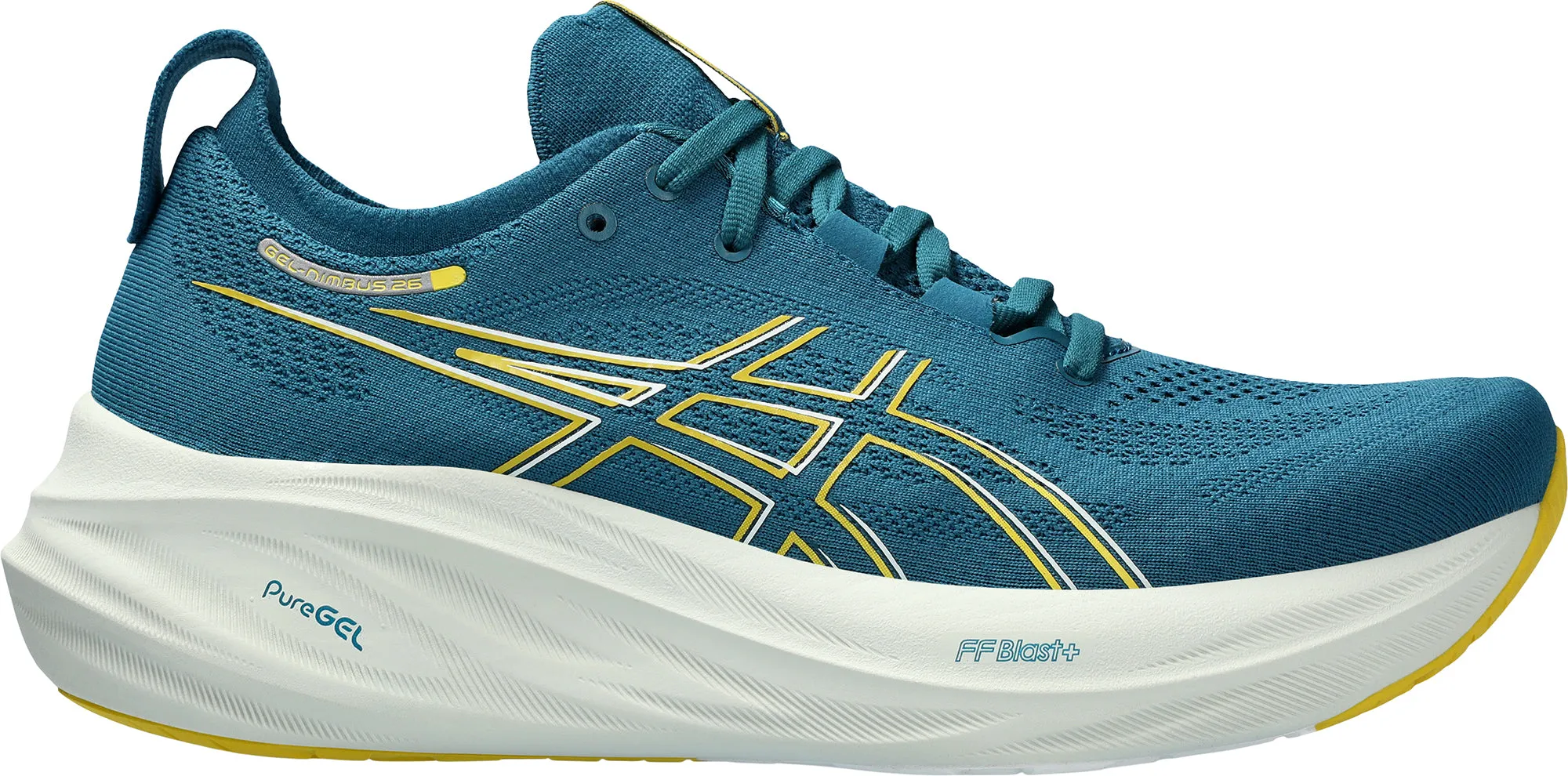 Asics Gel Nimbus 26 Mens Running Shoes - Green Torque Control Plate
