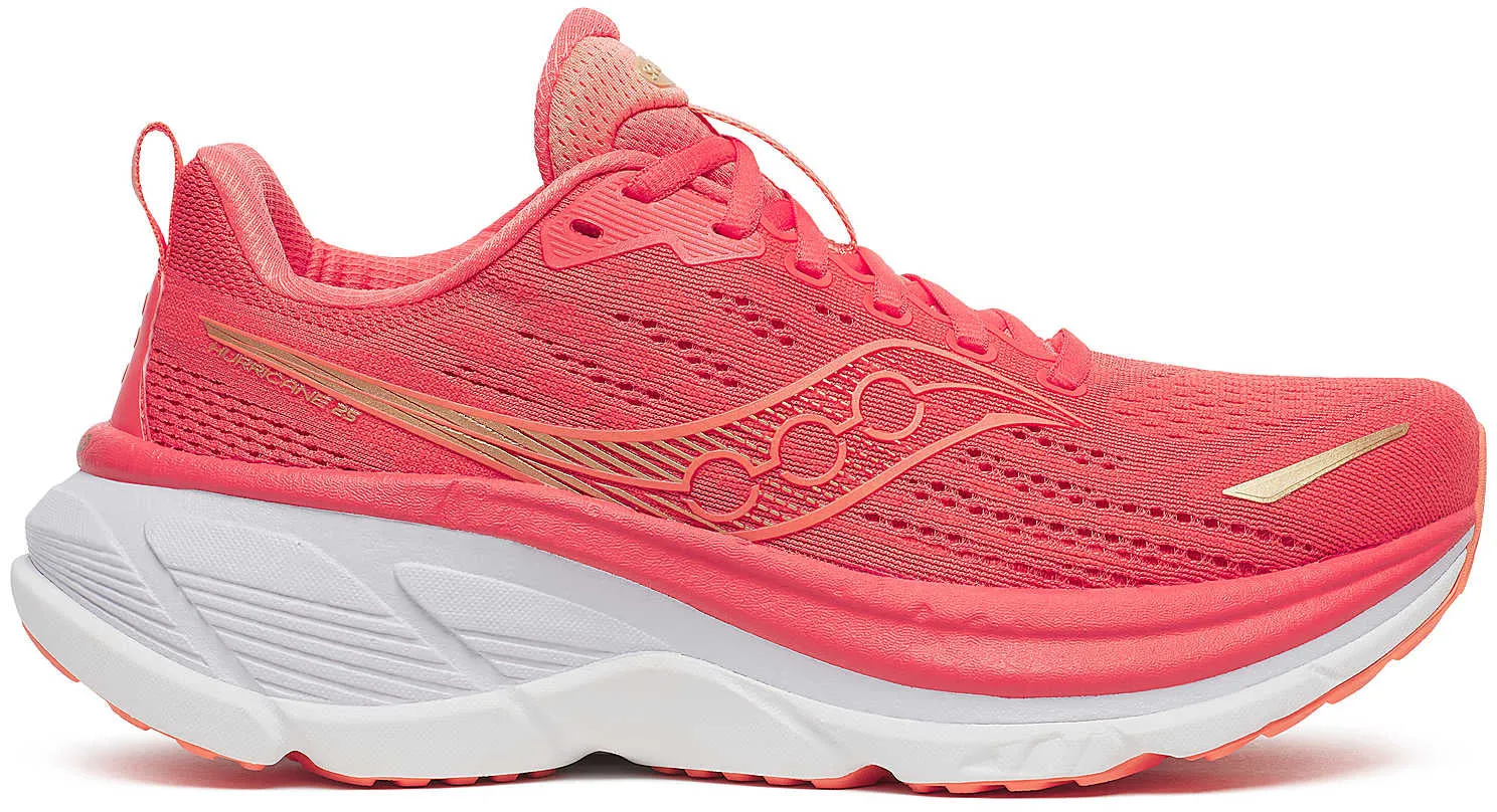 OrthoticInsole Saucony Hurricane 25 Womens Running Shoes - Pink